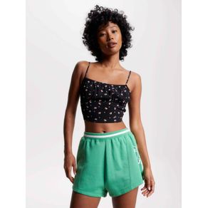 

Playera geométrica de corte cropped Talla: L