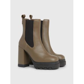 

Botines Chelsea de piel con tacón ancho Talla: 23