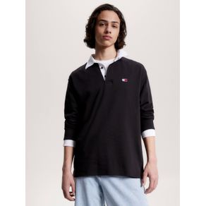 

Polo de rugby oversize de felpa con parche Talla: L