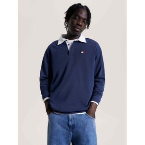 

Polo de rugby oversize de felpa con parche Talla: M