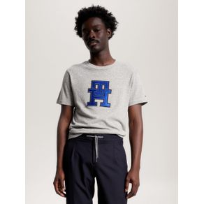 

Playera de algodón mouliné con monograma TH Talla: L