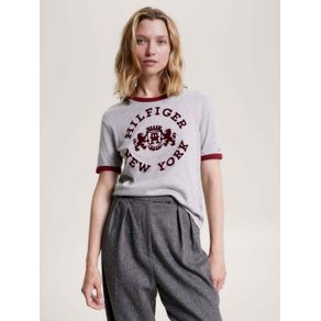 

Playera con logo universitario aterciopelado Talla: L