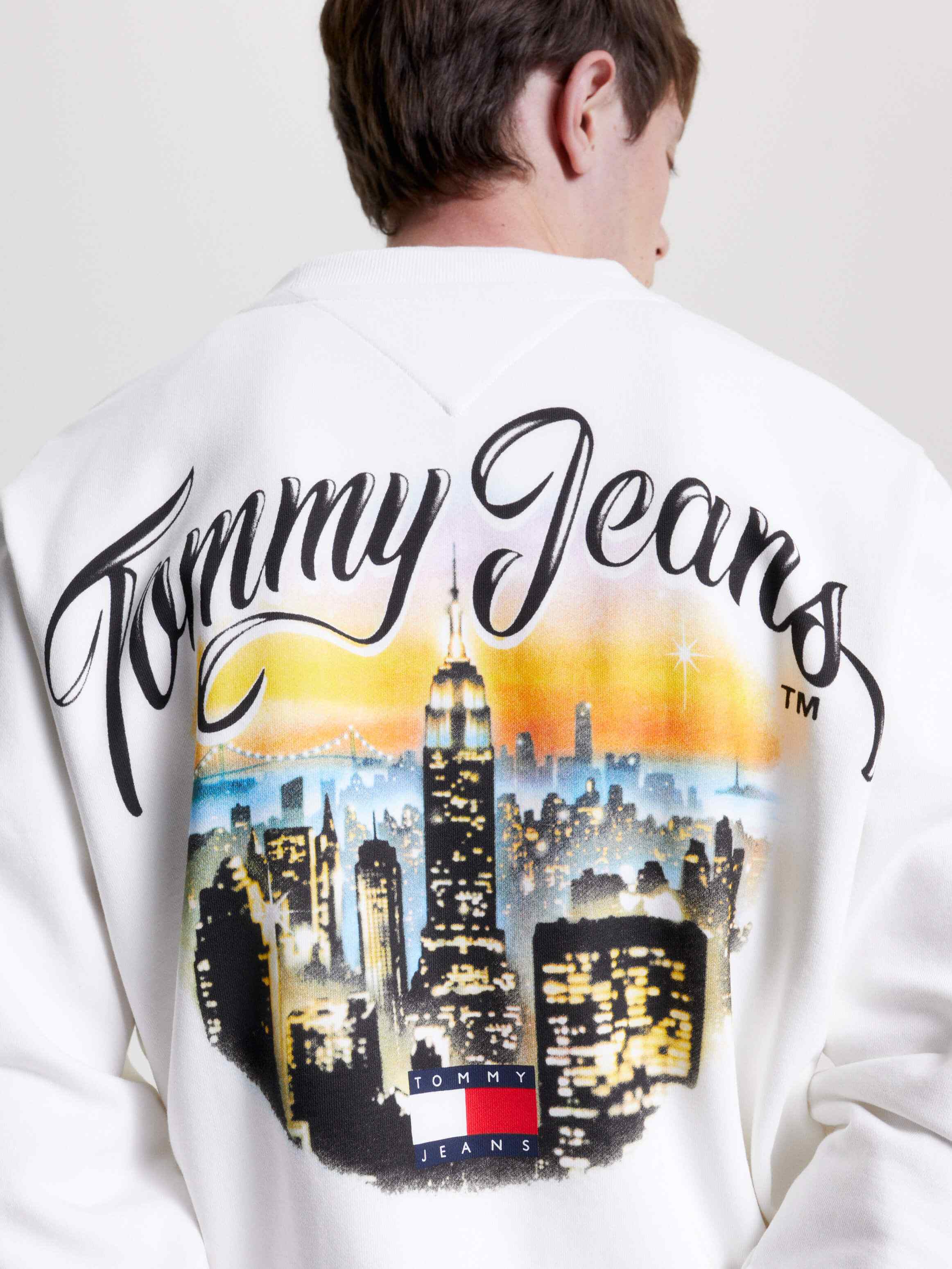 Sudadera de cuello redondo con logo hombre Tommy Jeans