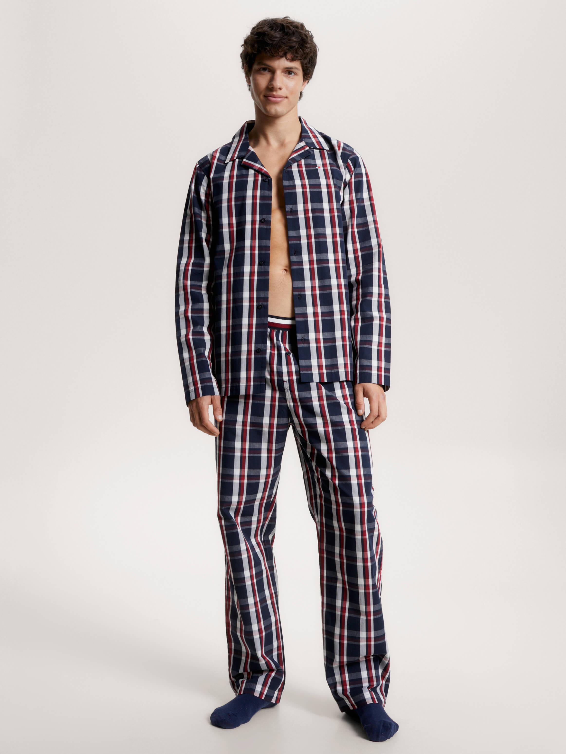 Pijama de manga larga Global Stripe hombre Tommy Hilfiger