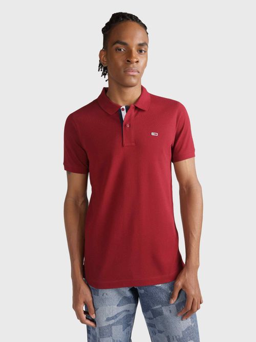 Polo-con-tapeta-distintiva-y-corte-slim-de-hombre