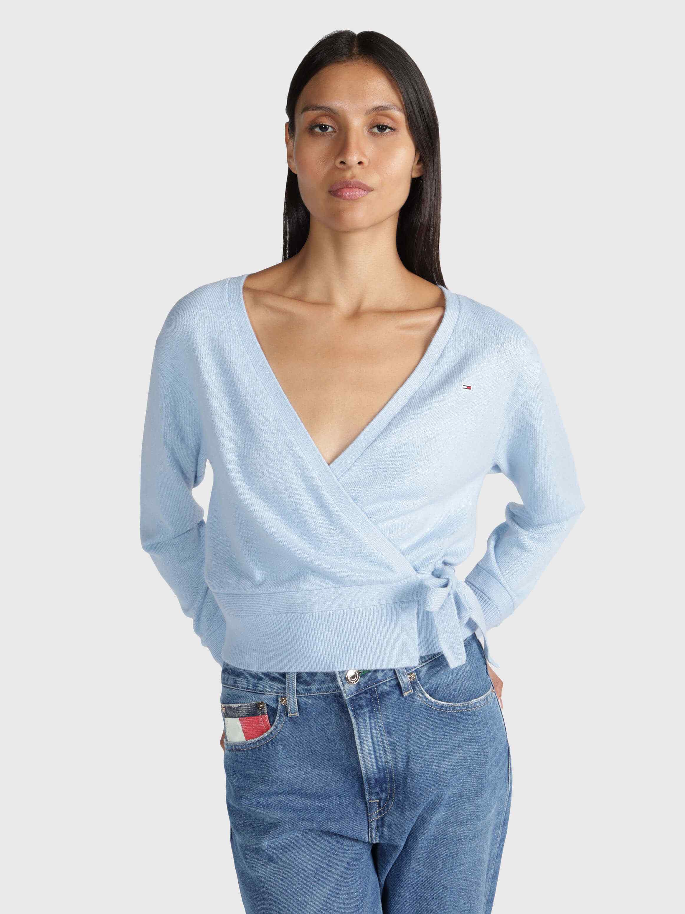 Suéter con logo bordado de mujer Tommy Jeans