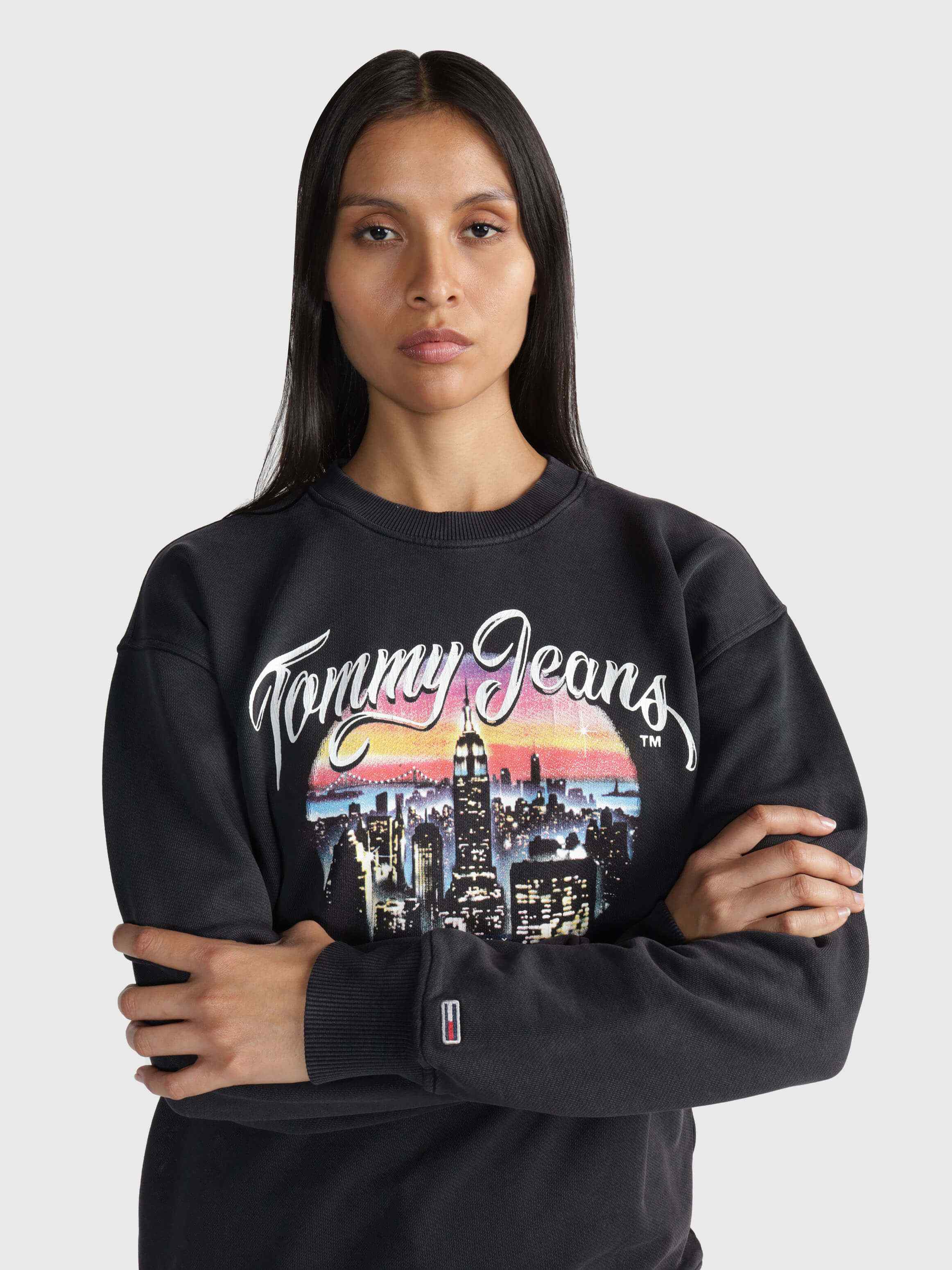 Sudadera con estampado de ciudad mujer Tommy Jeans