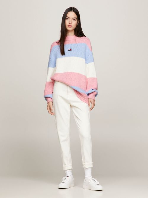 Sueter-oversize-con-diseño-color-block-de-mujer