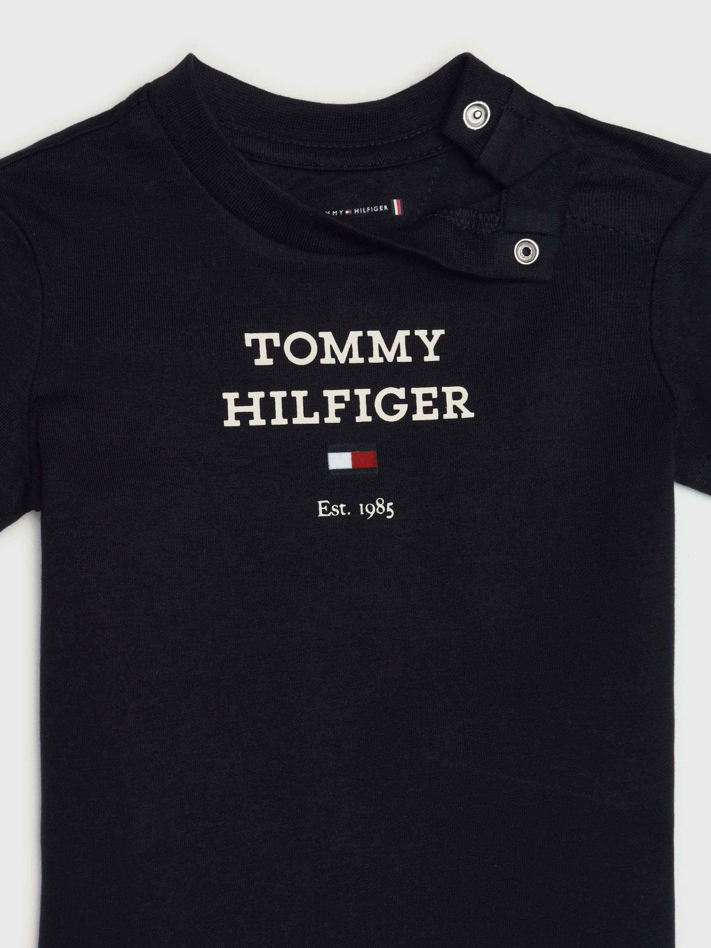 Playera con logo bordado de bebé Tommy Hilfiger
