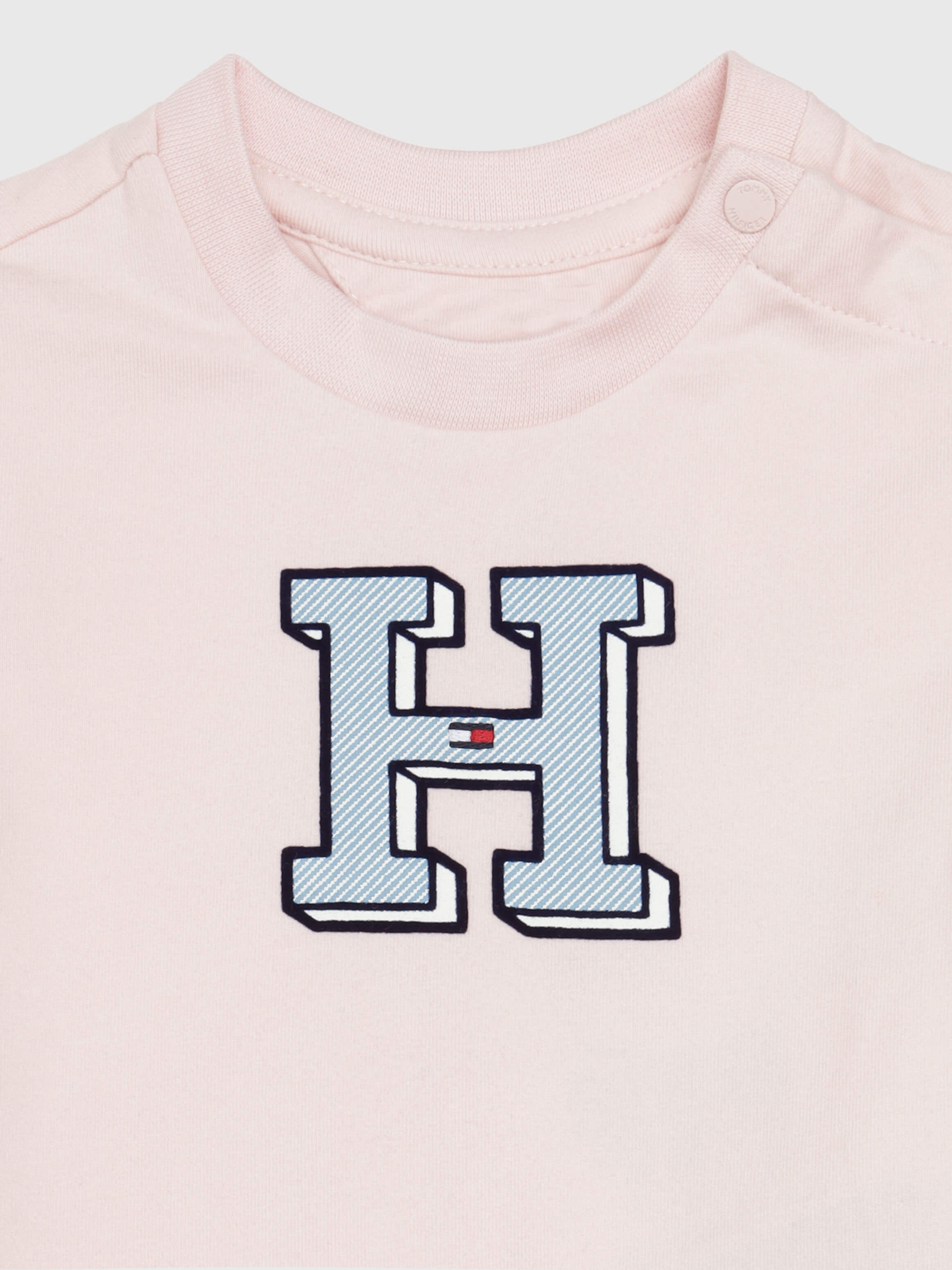 Playera con logo frontal de bebé Tommy Hilfiger