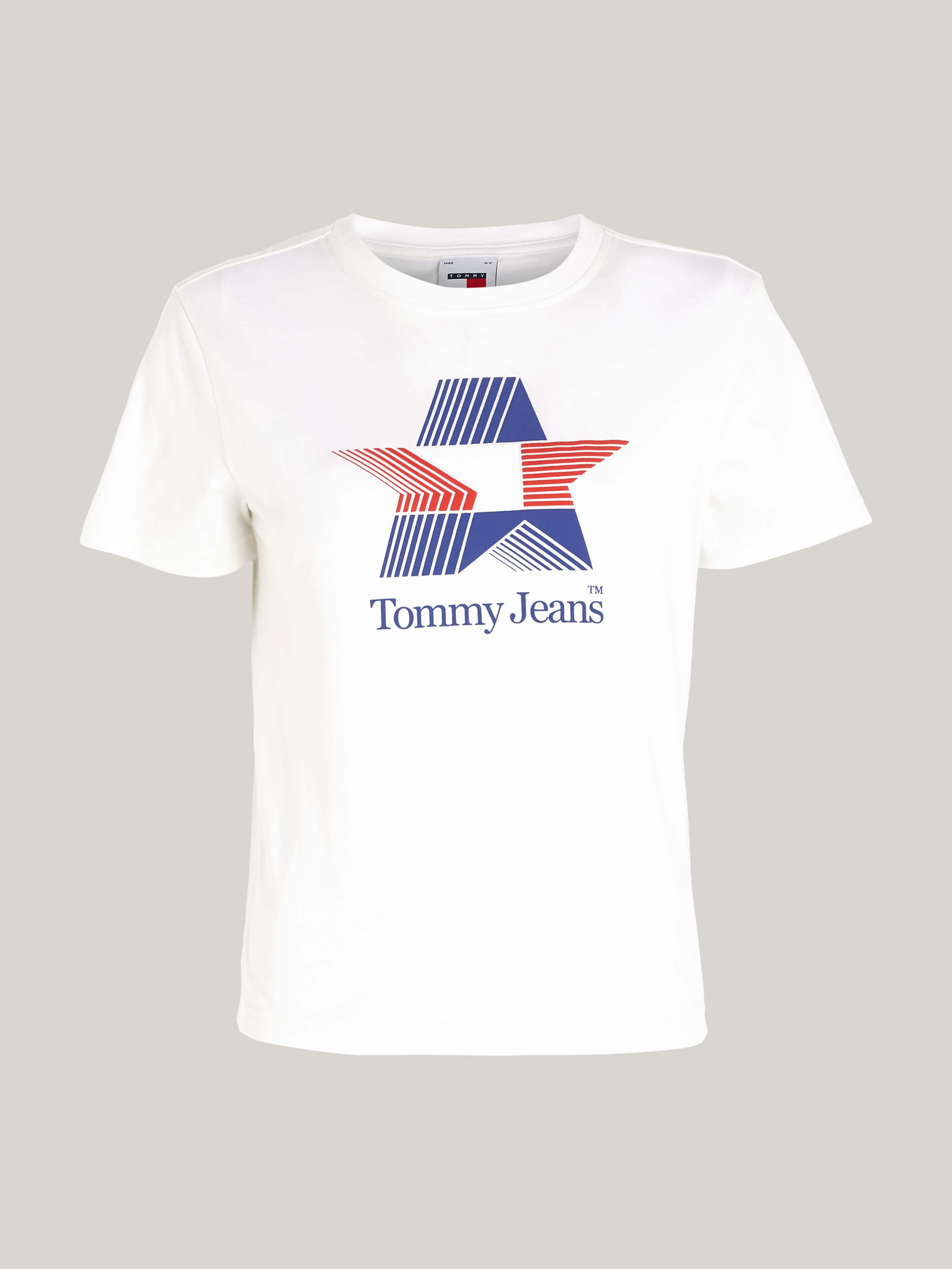 Playera con logo gráfico retro de estrellas mujer Tommy Jeans