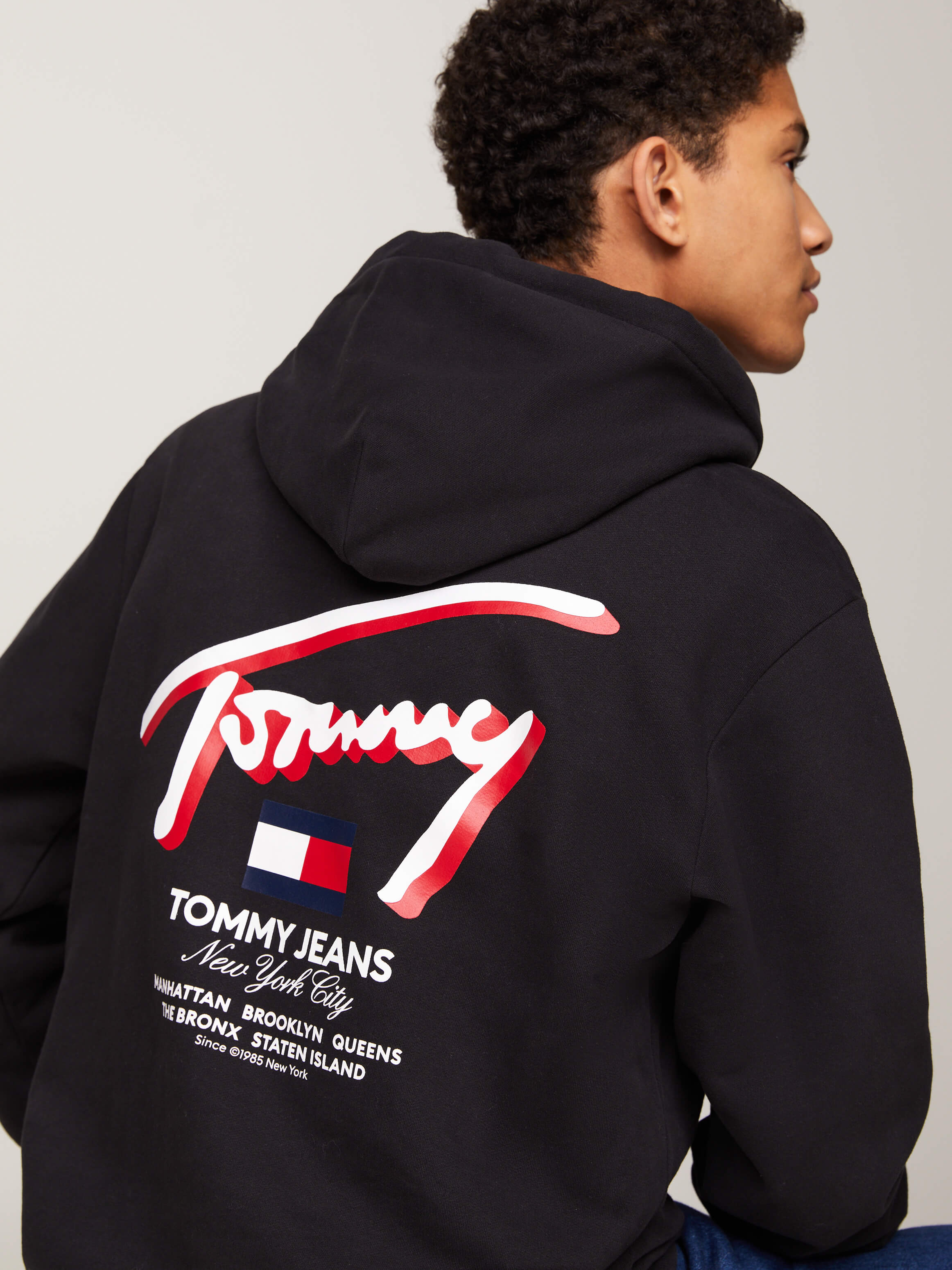 Sudadera con capucha y logo gráfico de hombre Tommy Jeans