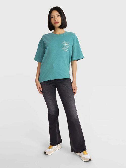 Playera-con-estampado-smile-de-mujer-DW0DW17814-CT0