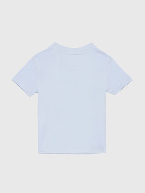 Playera-con-logo-de-cuadros-Vichy-de-niños-unisex