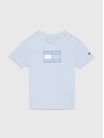 Playera-con-logo-de-cuadros-Vichy-de-niños-unisex