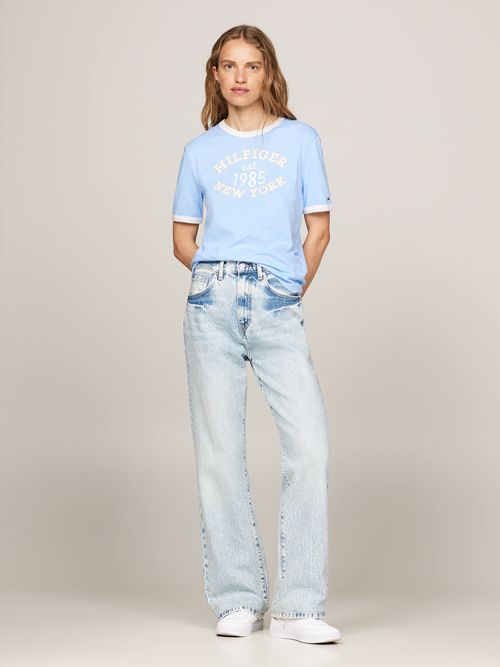 Playera-con-ribetes-a-contraste-y-logo-de-mujer-Tommy-Hilfiger-WW0WW42585-C1Z