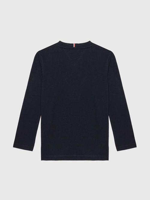 Playera-tommy-hilfiger-con-logo-aterciopelado-de-niño-de-niño-Tommy-Hilfiger