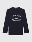 Playera-tommy-hilfiger-con-logo-aterciopelado-de-niño-de-niño-Tommy-Hilfiger