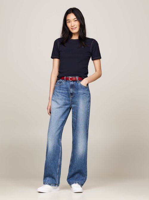 Playera-Global-Stripe-de-corte-slim-de-mujer-Tommy-Hilfiger