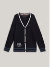 Cardigan-de-punto-trenzado-con-cuello-de-pico-de-niño-Tommy-Hilfiger