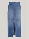 Falda-midi-vaquera-ajustada-de-talle-alto-de-mujer-Tommy-Hilfiger