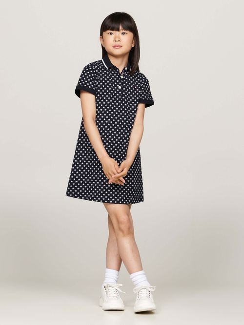 Vestido-tipo-polo-con-estampado-de-estrellas-de-niña-Tommy-Hilfiger