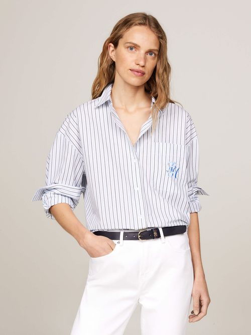 Camisa-de-rayas-con-corte-oversize-de-mujer-Tommy-Hilfiger