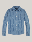 Camisa-denim-con-estampado-Hilfiger-de-nino-Tommy-Hilfiger