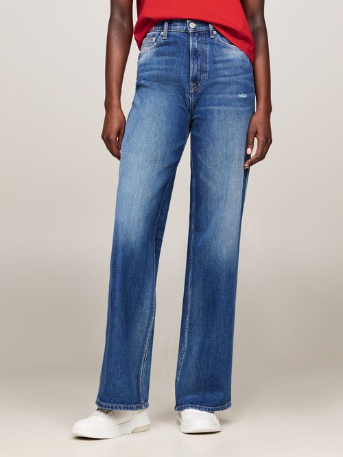 Jeans-Claire-anchos-de-talle-alto-y-desgastados-de-mujer-Tommy-Jeans-DW0DW18175-1A5