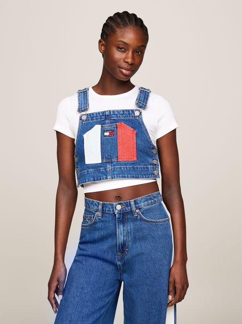 Crop-top-tipo-peto-Archive-de-mujer-Tommy-Jeans-DW0DW18256-1A5