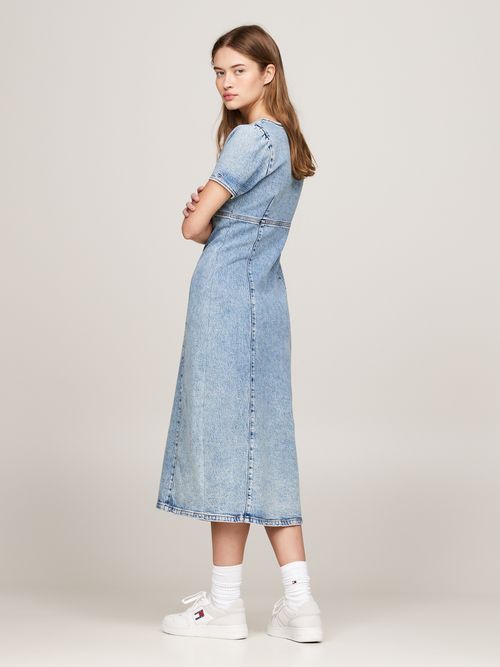 Vestido-denim-con-cuello-de-pico-de-mujer-Tommy-Jeans-DW0DW18666-1A5