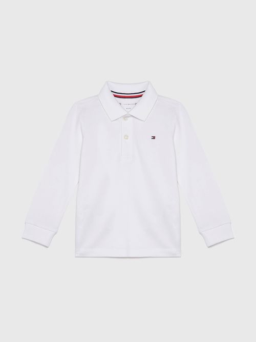 Polo-Essential-de-manga-tres-cuartos-de-niños-unisex-Tommy-Hilfiger-KN0KN01848-YBR