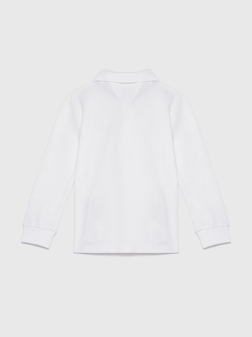 Polo-Essential-de-manga-tres-cuartos-de-niños-unisex-Tommy-Hilfiger-KN0KN01848-YBR