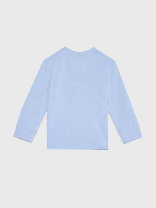 Playera-de-manga-larga-con-logo-estampado-de-niños-unisex-Tommy-Hilfiger-KN0KN01859-C1Z