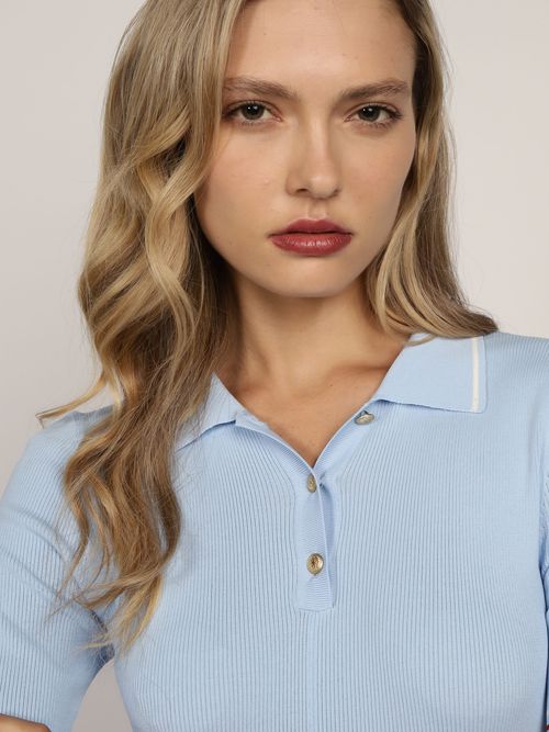 Vestido-tipo-polo-de-punto-con-corte-slim-de-mujer-Tommy-Hilfiger-WW0WW42712-C1Z