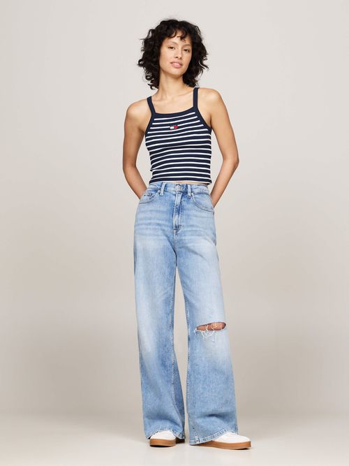 Crop-top-acanalado-con-parche-de-Tommy-de-mujer-Tommy-Jeans-DW0DW19930-0A5