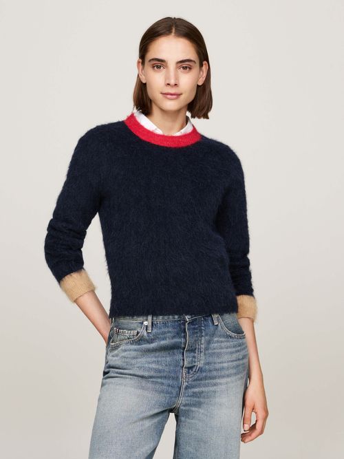 Sueter-de-cuello-redondo-en-mezcla-de-alpaca-de-mujer-Tommy-Hilfiger-WW0WW43190-DW5