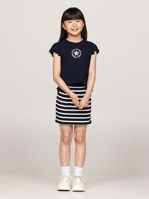 Playera-de-manga-distintiva-de-niña-Tommy-Hilfiger-KG0KG08251-DW5