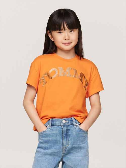 Playera-amplia-con-logo-universitario-de-niña-Tommy-Hilfiger