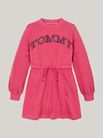 Vestido-sudadera-de-corte-amplio-con-logo-de-niña-Tommy-Hilfiger