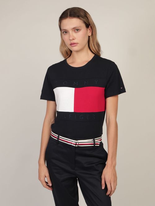 Playera-de-Corte-Regular-con-Logo-Mujer-Tommy-Hilfiger-76J5268-FAP