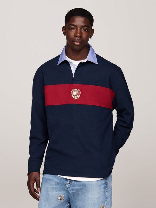 Polo-de-rugby-color-block-de-corte-oversize-de-hombre-Tommy-Jeans-DM0DM19620-C1G
