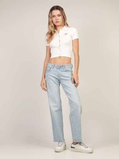 Jeans-de-Corte-Low-Straight-con-Acabado-Deslavado-Mujer-Tommy-Jeans-DW0DW19262-1AA