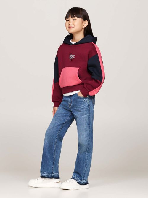 Sudadera-con-gorro-y-bolsillo-frontal-de-nina-Tommy-Hilfiger-KG0KG08361-VLP