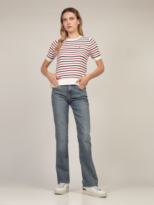 Playera-de-Corte-Regular-de-Punto-Mujer-Tommy-Hilfiger-WW0WW41787-04S