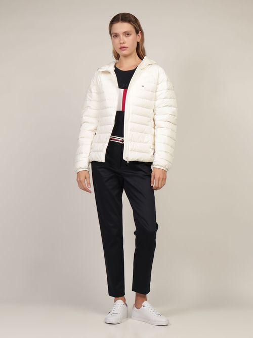 Chamarra-de-Corte-Regular-con-Acabado-Acolchado-Mujer-Tommy-Hilfiger-WW0WW42350-YBH