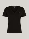 Playera-slim-con-cuello-de-pico-de-mujer-Tommy-Hilfiger-WW0WW40584-BDS