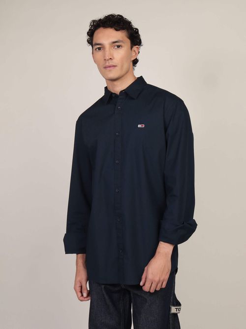Camisa-de-Corte-Regular-con-Acabado-Liso-Hombre-Tommy-Jeans-DM0DM19519-C1G