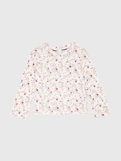 Blusa-de-Corte-Regular-con-Flores-Nina-Tommy-Hilfiger-KN0KN01884-0K6