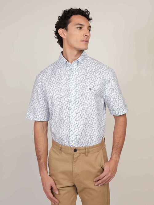 Camisa-de-Corte-Regular-con-Estampado-de-Flores-Hombre-Tommy-Hilfiger-MW0MW36890-0H7